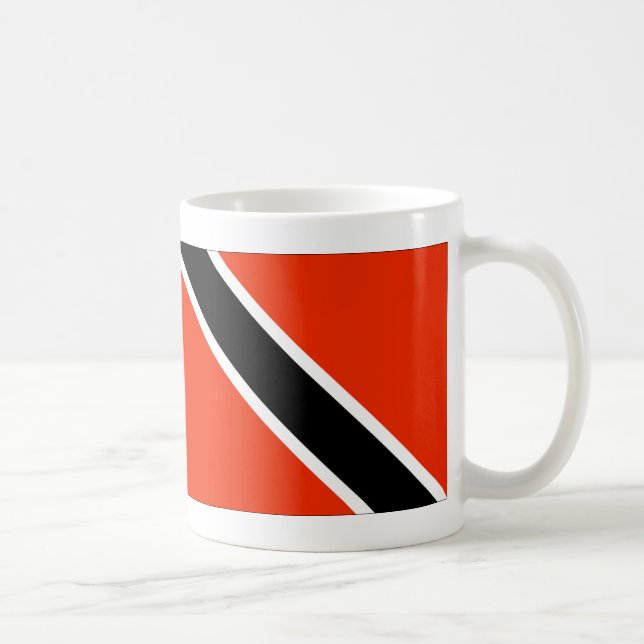 Caneca De Café Bandeira de Trinidad e Tobago (Direita)