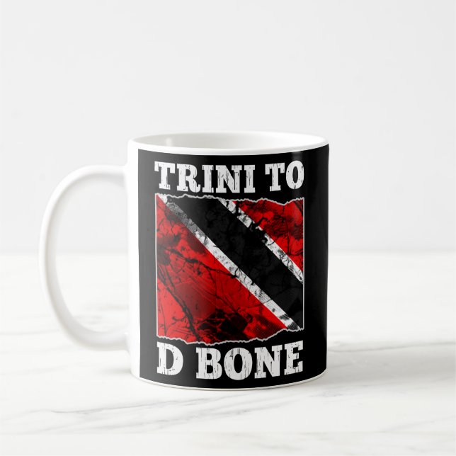 Caneca De Café Bandeira De Trinidad E Tobago - Trini Para O Osso  (Esquerda)