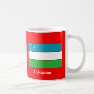 Caneca De Café Bandeira de Uzbekistan