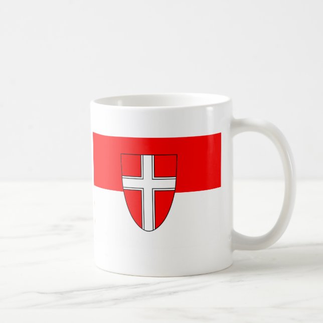 Caneca De Café Bandeira de Viena, Áustria (Direita)