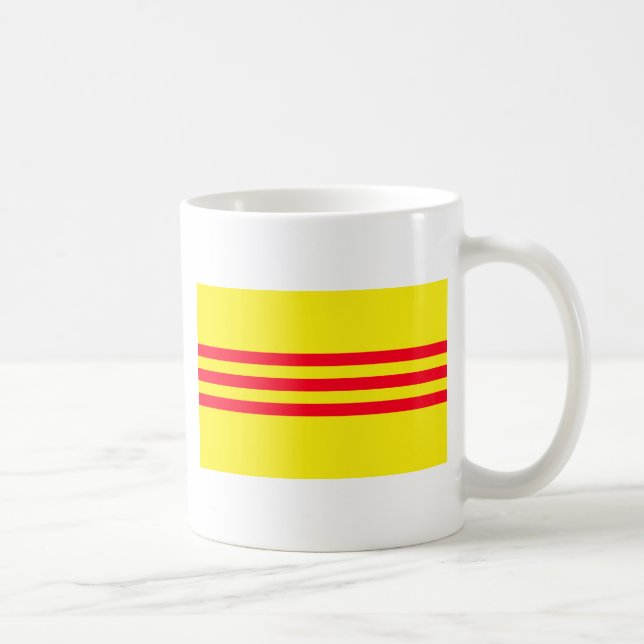Caneca De Café Bandeira de Vietnam sul (Direita)