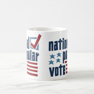 Caneca De Café Bandeira de Voto Popular Nacional