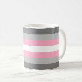 Caneca De Café Bandeira Demigirl (Orgulho da Menina Demi) (Identi