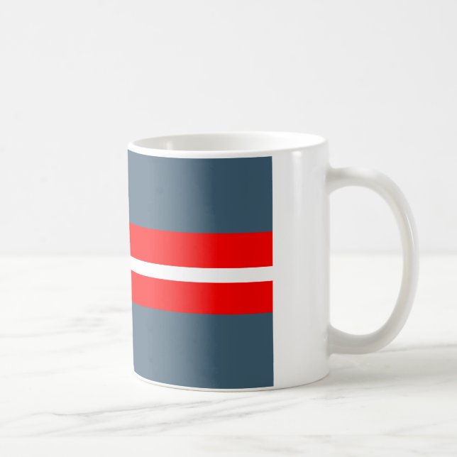 Caneca De Café Bandeira dinamarquesa da resistência (Direita)