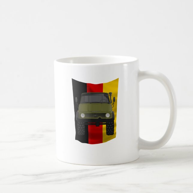 Caneca De Café Bandeira do alemão de Unimog (Direita)