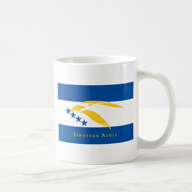 Caneca De Café Bandeira do atol de Johnston (Direita)