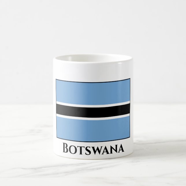 Caneca De Café Bandeira do Botsuana (Centro)