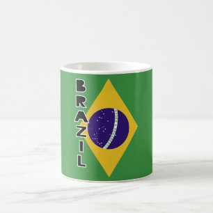 Caneca De Café Bandeira do Brasil