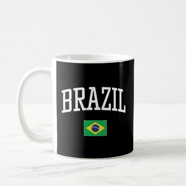 Caneca De Café Bandeira Do Brasil Ama Seu País (Esquerda)
