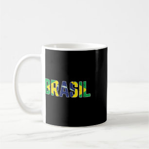 Caneca De Café Bandeira do Brasil Fã de Futebol Brasileiro Homens