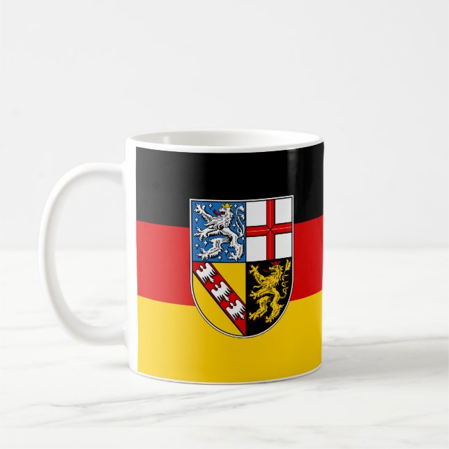 Caneca De Café Bandeira do Café Sarre Mug (Esquerda)