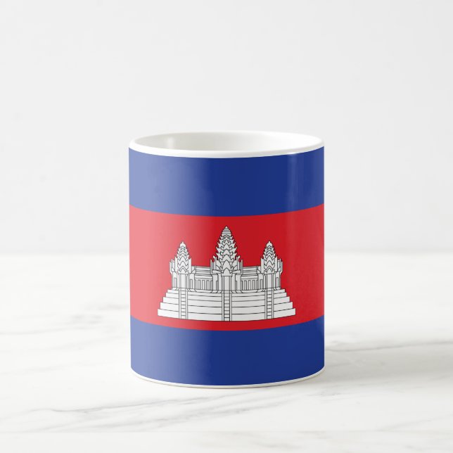 Caneca De Café Bandeira do Camboja (Centro)