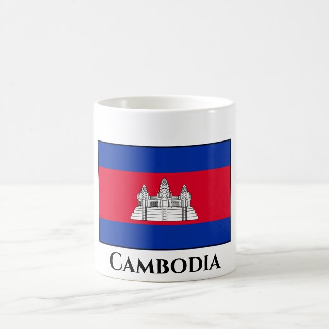 Caneca De Café Bandeira do Camboja (Centro)