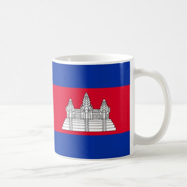 Caneca De Café Bandeira do Camboja (Direita)
