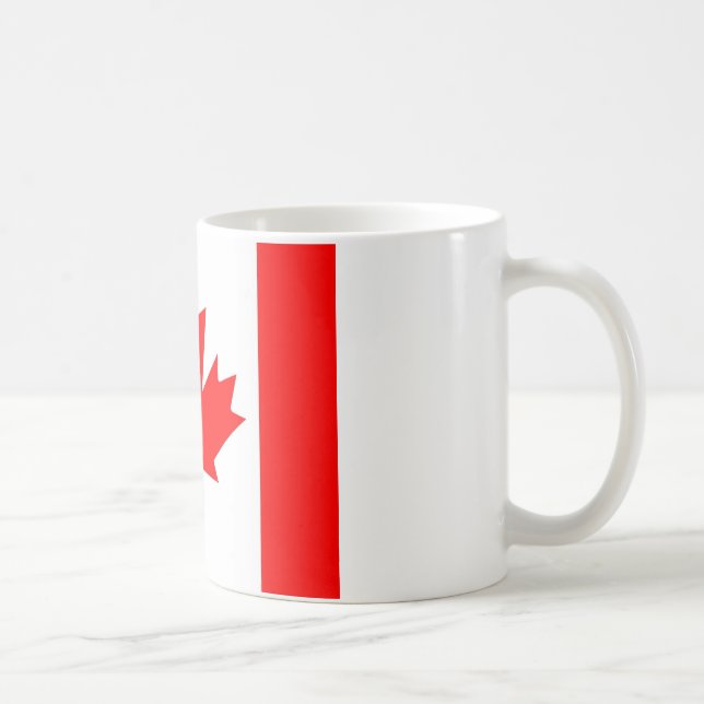 Caneca De Café Bandeira do Canadá, Feliz Dia do Canadá (Direita)