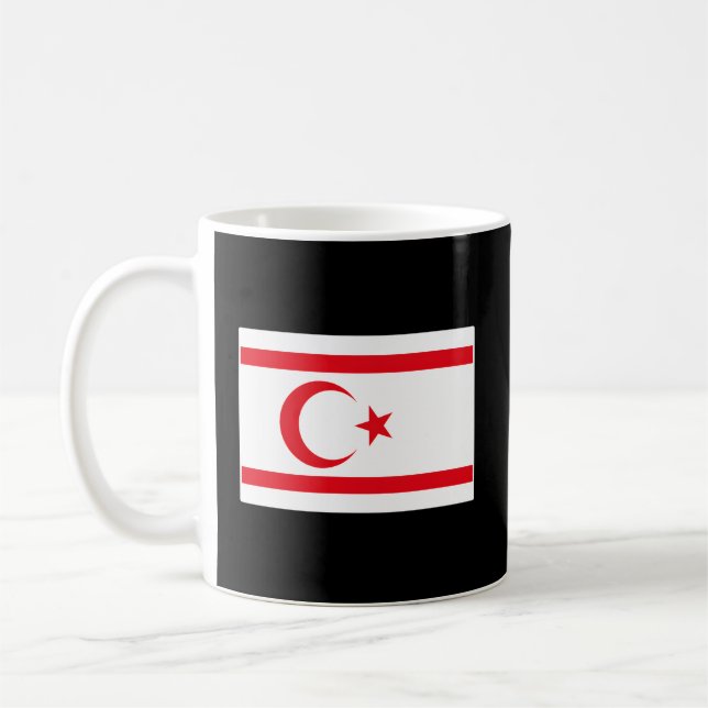 Caneca De Café Bandeira do Chipre norte (Esquerda)