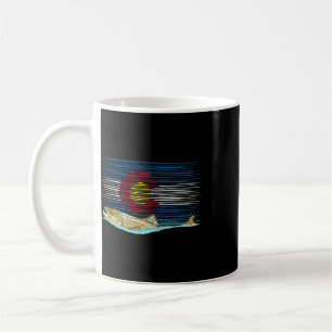 Caneca De Café Bandeira do Colorado Truta Marrom Fly Fishing Pesc