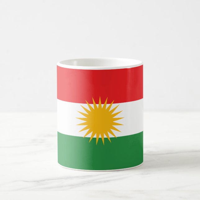 Caneca De Café Bandeira do Curdistão (Centro)