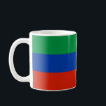 Caneca De Café Bandeira do Daguestão<br><div class="desc">Bandeira patriótica do Daguestão.</div>
