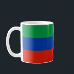Caneca De Café Bandeira do Daguestão<br><div class="desc">Bandeira patriótica do Daguestão.</div>