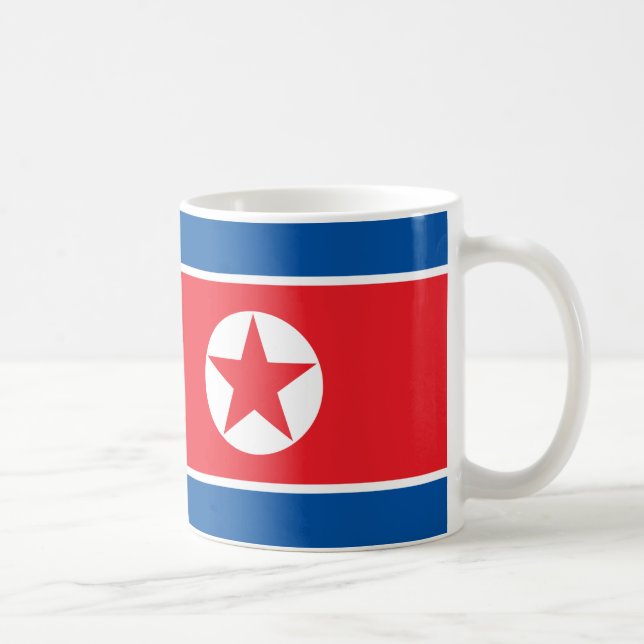 Caneca De Café Bandeira do Democratic Peoples Republic of Korea (Direita)