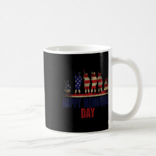 Caneca De Café Bandeira do Dia de Memória Feliz dos Veteranos