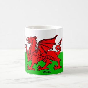 Caneca De Café Bandeira do Dragão do País de Gales