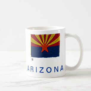 CANECA DE CAFÉ BANDEIRA DO ESTADO DA ARIZONA