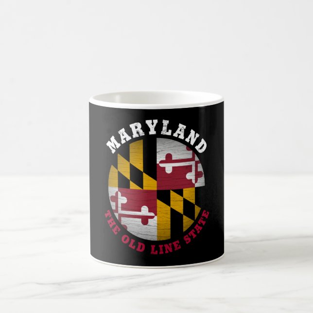 CANECA DE CAFÉ BANDEIRA DO ESTADO DA LINHA ANTIGA MARYLAND (Centro)