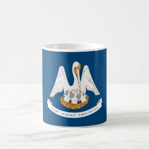 Caneca De Café Bandeira do Estado da Louisiana