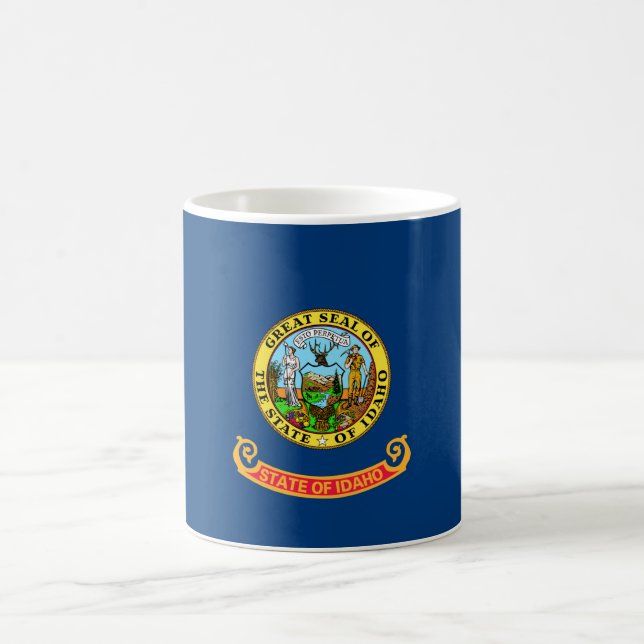 Caneca De Café Bandeira do Estado de Idaho (Centro)