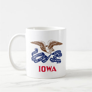 Caneca De Café Bandeira do Estado de Iowa