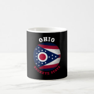CANECA DE CAFÉ BANDEIRA DO ESTADO DE OHIO BUCKEYE