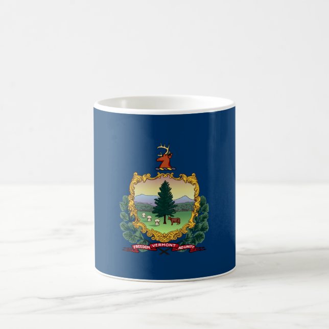 Caneca De Café Bandeira do Estado de Vermont (Centro)