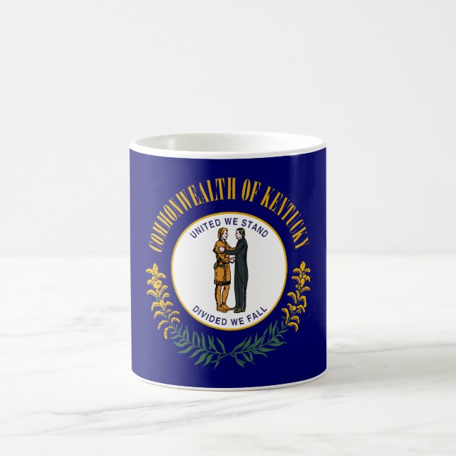 Caneca De Café Bandeira do Estado do Kentucky (Centro)