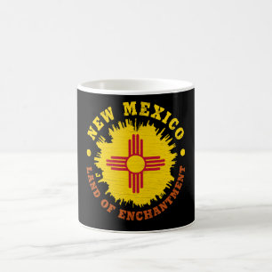 CANECA DE CAFÉ BANDEIRA DO ESTADO DO NOVO MÉXICO