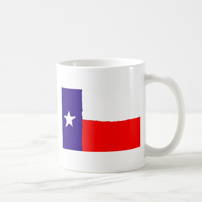 Caneca De Café Bandeira do Estado do Texas pop Art (Direita)