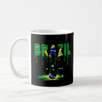 Bandeira do Futebol Brasileiro Gotejando