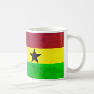 Caneca De Café Bandeira do Gana (África Ocidental)