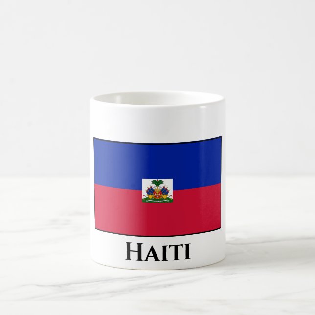 Caneca De Café Bandeira do Haiti (Haiti) (Centro)