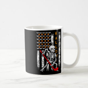 Caneca De Café Bandeira do Hockey Halloween Us