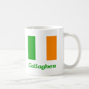 Caneca De Café Bandeira do irlandês de Gallagher
