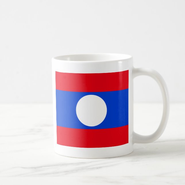 Caneca De Café Bandeira do Laos (Direita)