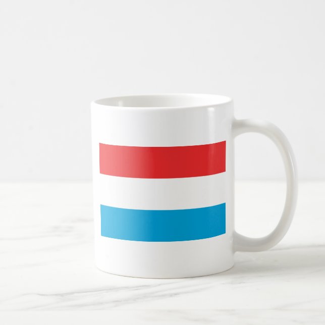 Caneca De Café Bandeira do Luxemburgo (Direita)