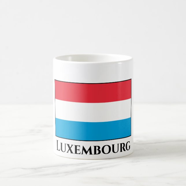 Caneca De Café Bandeira do Luxemburgo (Centro)