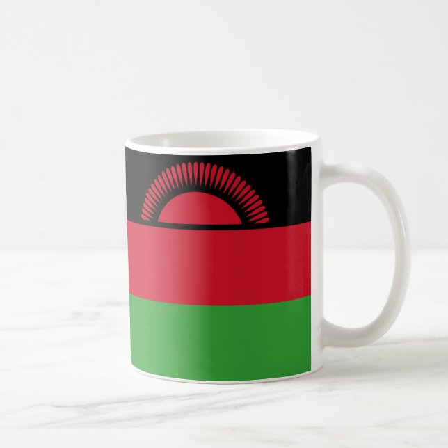 Caneca De Café Bandeira do Malawi - Canugo cerâmico (Direita)
