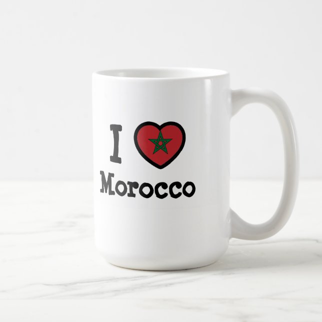Caneca De Café Bandeira do Marrocos (Direita)
