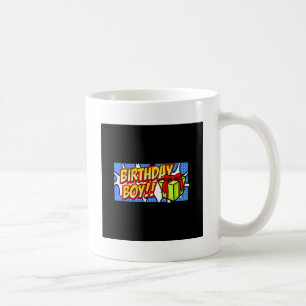 Caneca De Café Bandeira do menino do aniversário
