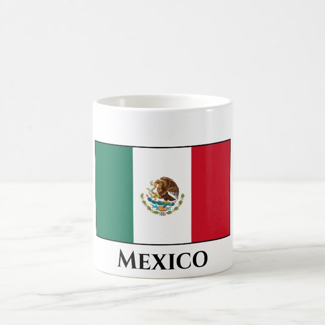 Caneca De Café Bandeira do México (Mexicano) (Centro)