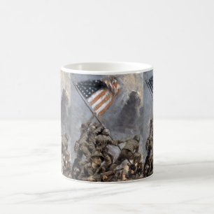Caneca De Café Bandeira do Monte Suribachi, Iwo Jima, 1945